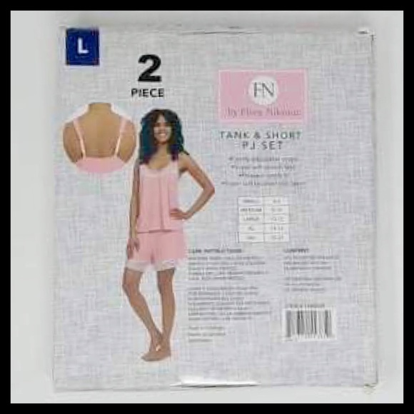 Flora Nikrooz Tank & Short Lounge Pajamas Set Pink - Picture 6 of 6